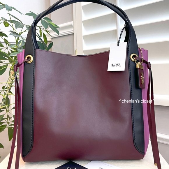 🔥NeW! Coach Harmony Colorblock Hobo - Picture 3 of 16